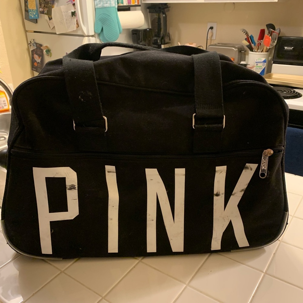 Vintage Victoria Secret Pink Rolling Luggage